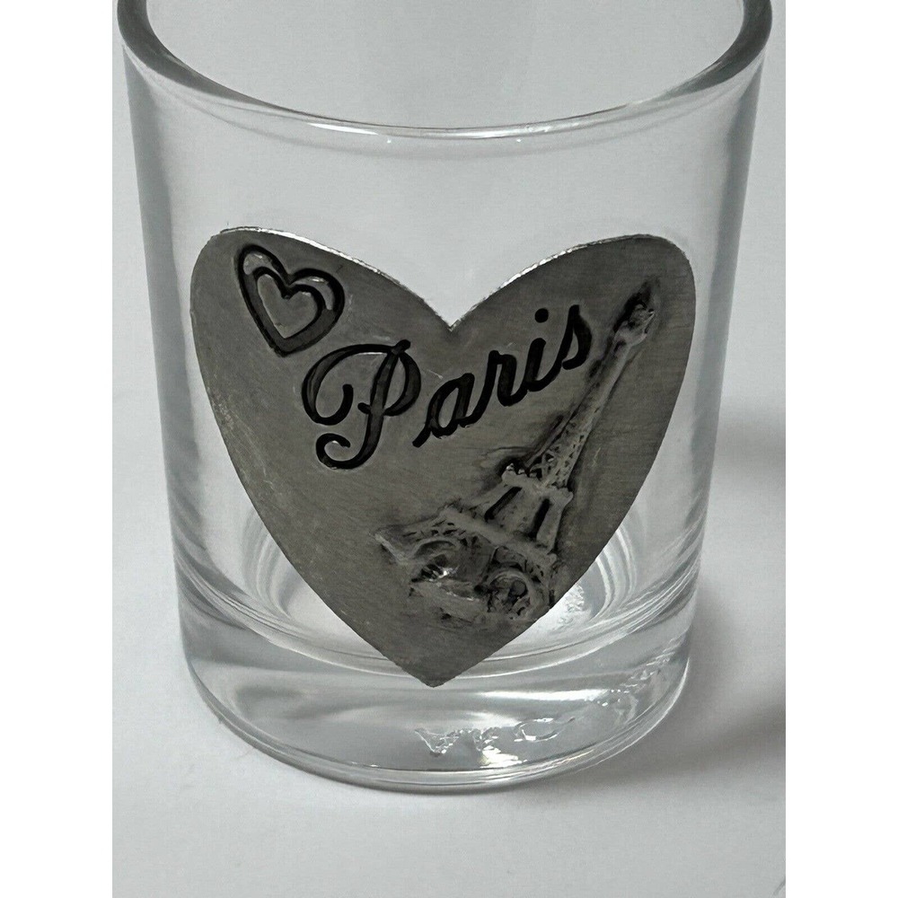 Paris Metal Decor Shot Glass‎